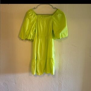 Zara kids Neon green dress. Size 11/12